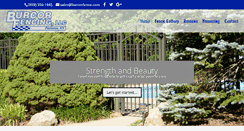 Desktop Screenshot of burcorfence.com